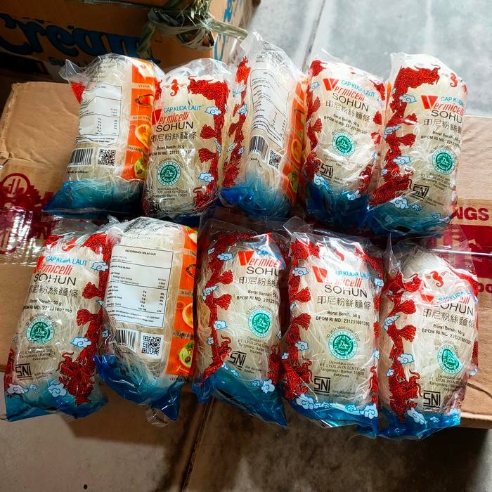 

Pilihan- Sohun Naga Cap Kuda Laut 50Gr (10Pcs)