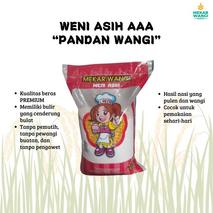 

Pilihan- Beras Pandan Wangi Weni Asih Aaa 25Kg