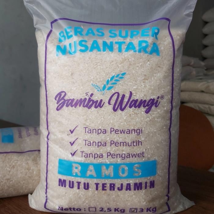 

Pilihan- Beras Ramos - Merk Bambu Wangi 3 Kg