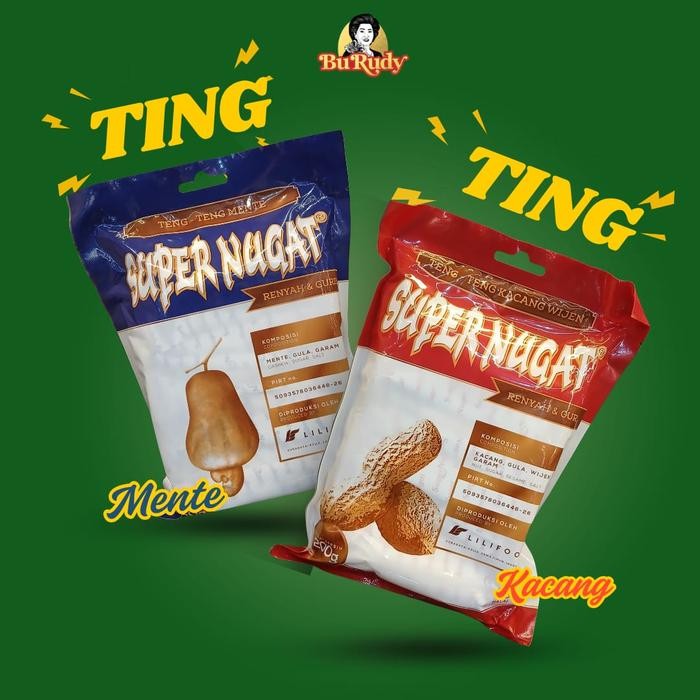 

DISKON Ting Ting Mente Lili Super Nugat [200g] (Teng Teng Mente) READY STOCK