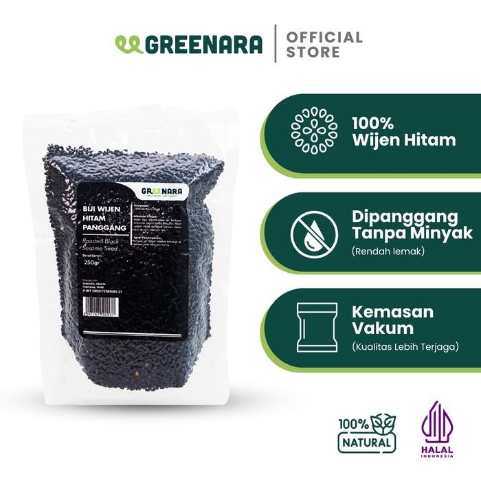 

SIAPKIRIM Wijen Hitam Panggang 250gr / Roasted Black Ses Seed READY STOCK