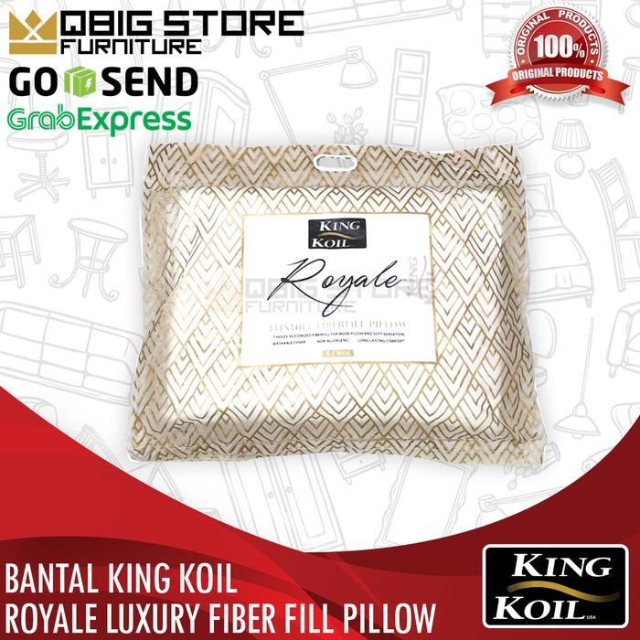 Bantal KING KOIL Royale Pillow Gold Polyester Fiberfill KingKoil Ori