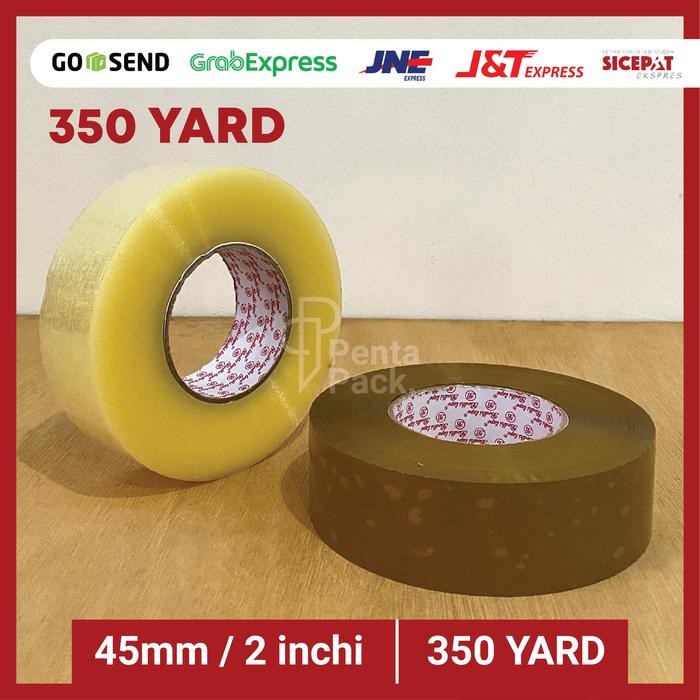 

Pilihan- Lakban (Jumbo 350Y) Selotip Isolasi - Bening/Coklat (45 Mm / 2" X 350 Yard)