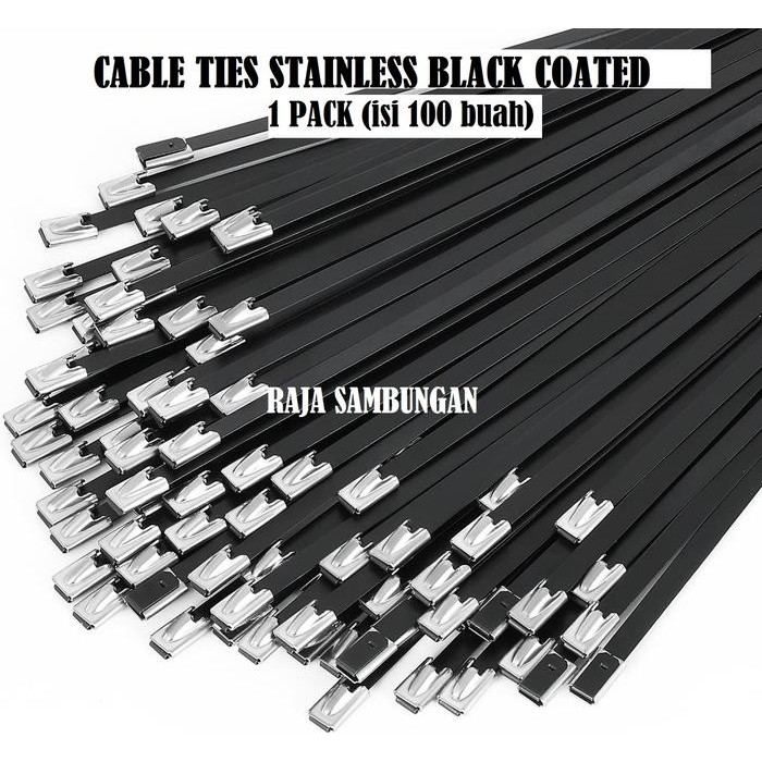 

Pilihan- Perpack Kabel Tis Stainless Black Coated 4.6 X 200 Mm Ties Anti Karat