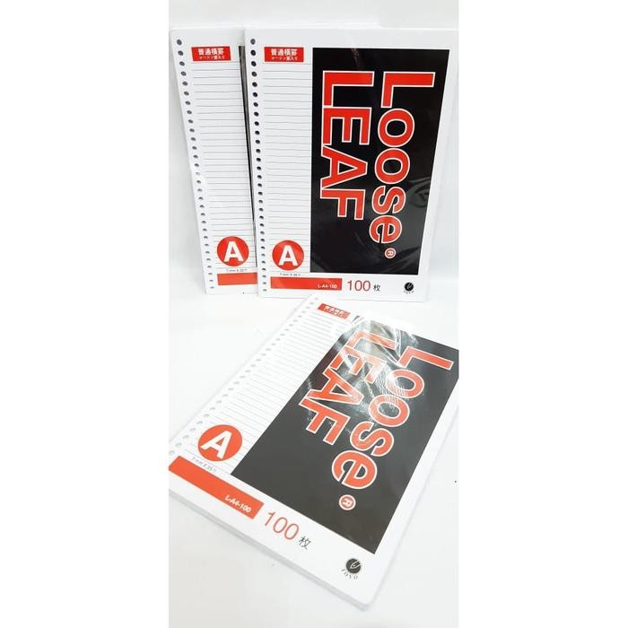 

Kertas Binder Isi Refill Binder Note Loose Leaf A4 100 Garis 30 Lubang Kode 1420