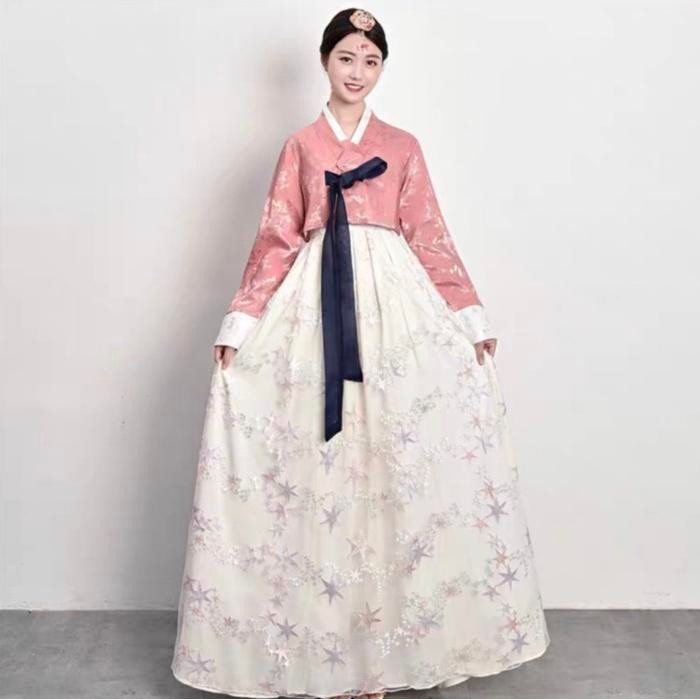 Dress Baju Negara Korea Wanita Dewasa Korean Hanbok Adult Costume