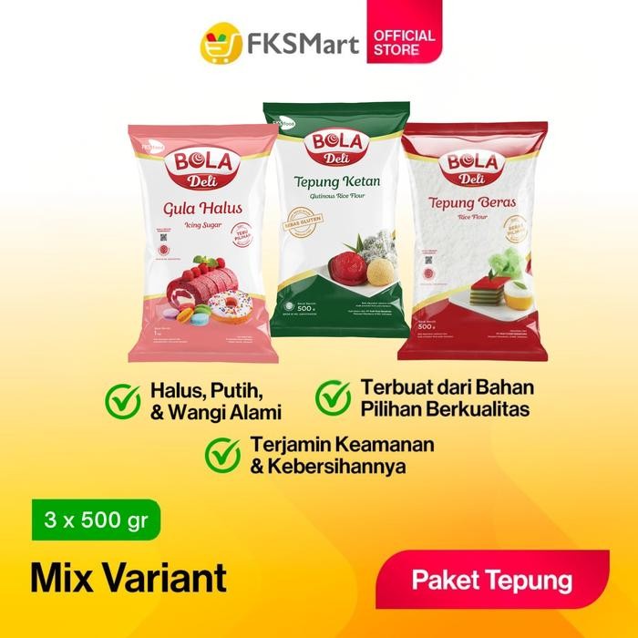 

Pilihan- Bola Deli Mix Variant Paket Isi 3