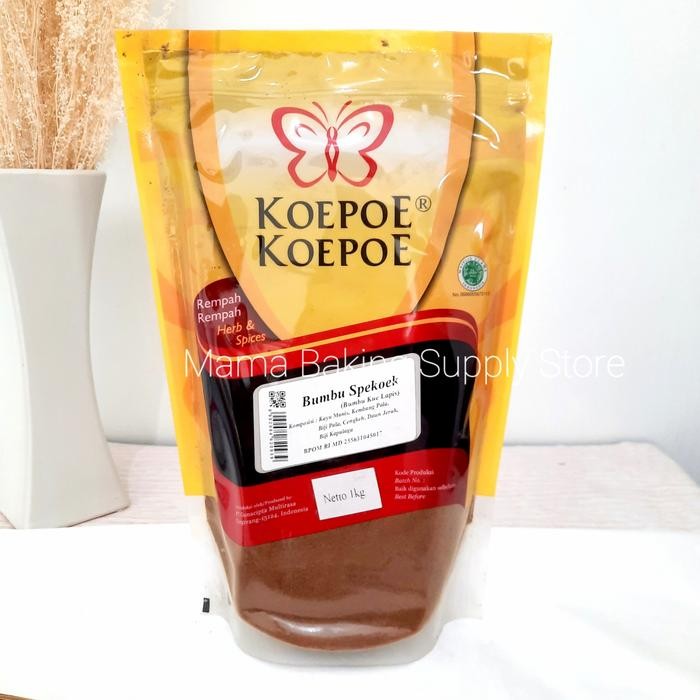 

Pilihan- Koepoe Kupu Kupu Bubuk Bumbu Kue Spekoek Lapis Surabaya 50 Gr Repack