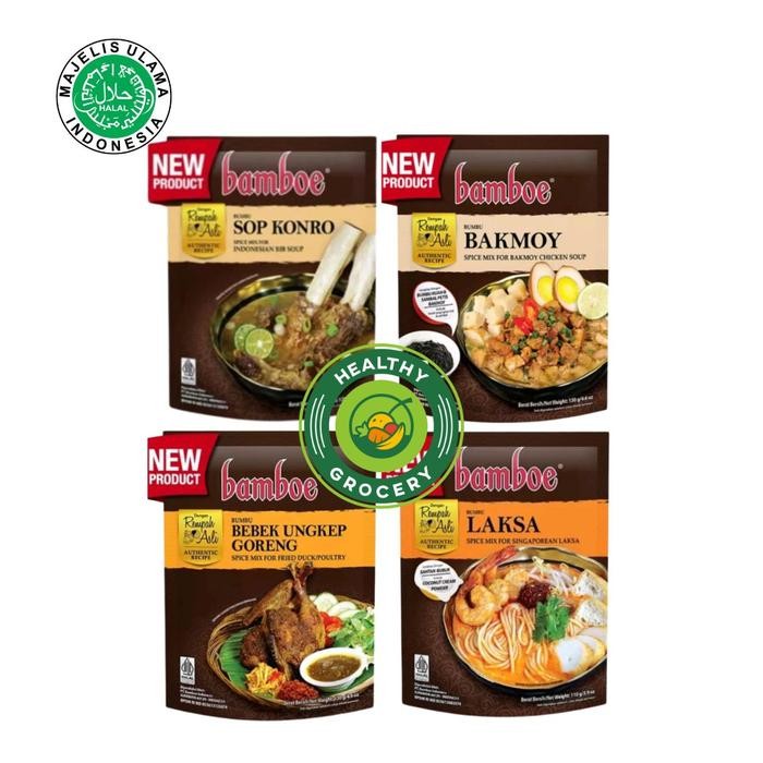 

Pilihan- Bamboe Bumbu Bebek Ungkep Goreng / Bakmoy / Laksa / Sop Konro