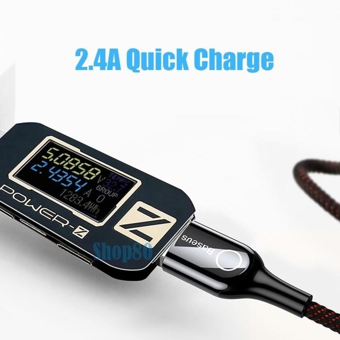 Baseus Auto Power Off Kabel Data iPhone Lightning Automatic Cable