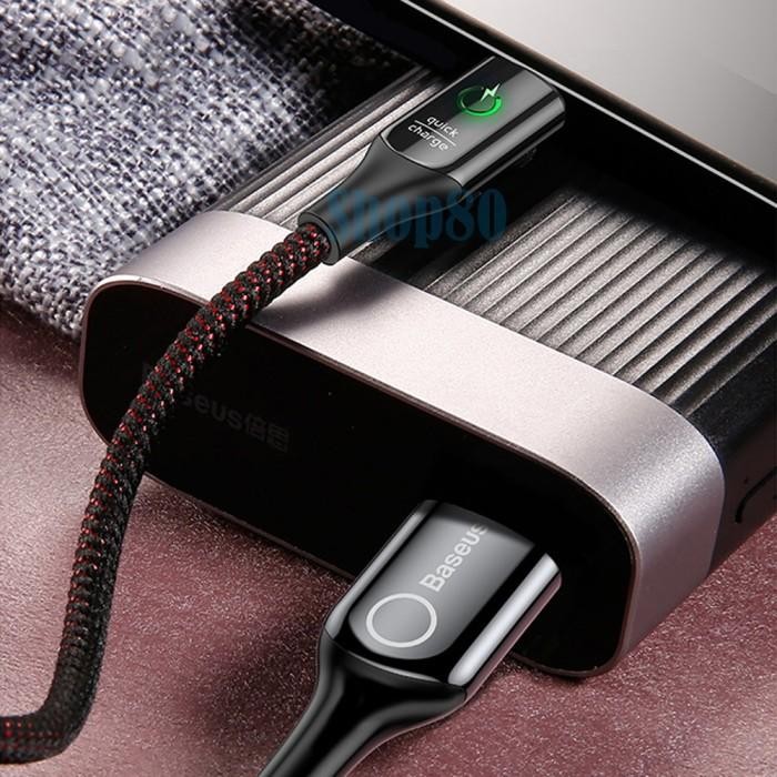 Baseus Auto Disconnect Type C Kabel Charger Fast Charging Cable PD QC