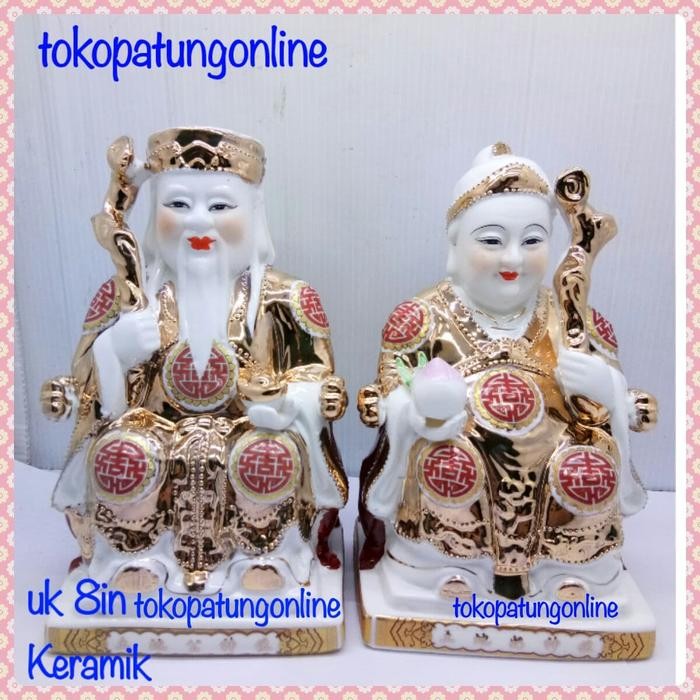 Patung Rupang Dewa Bumi Keramik 8In