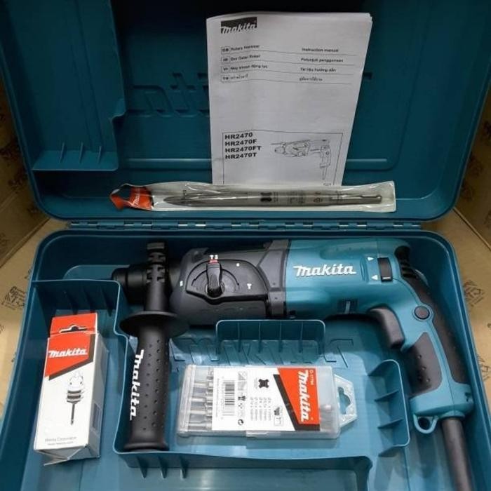 MESIN BOR BETON MAKITA HR2470 BOR ROTARY DEMOLITION HAMMER SDS HR 2470