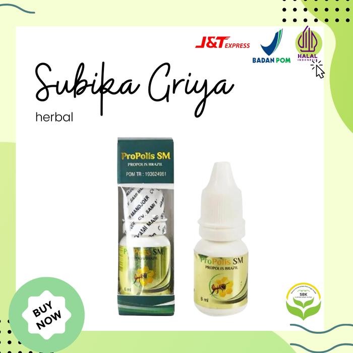 Propolis SM Brazil 100% Propolis Brazil Murni berkhasiat untuk Kesehatan Resmi BPOM & Halal Mui