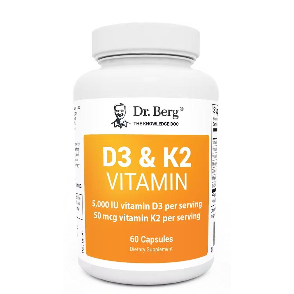 Dr. Berg Vitamin D3 5000iu & 50mcg K2 MK-7