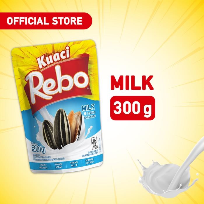 

TERLARIS Rebo Kuaci Rasa Milk 300 Gram READY STOCK
