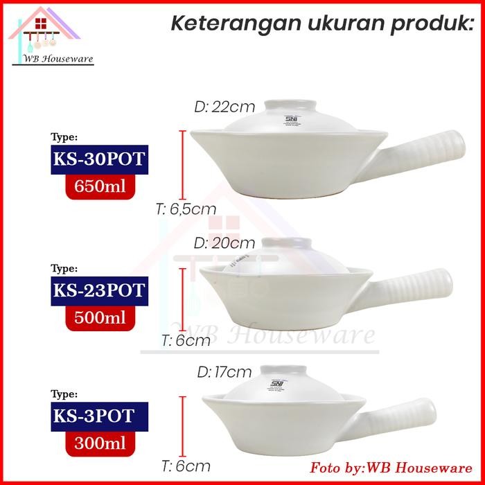 Home Line Sapo Gagang Claypot Panci Mangkok Keramik Sapo Tahu Tim Obat /Sapo Tahan Api