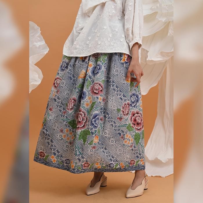 NONA RARA - Keke Skirt Encim P0459, Rok batik wanita modern