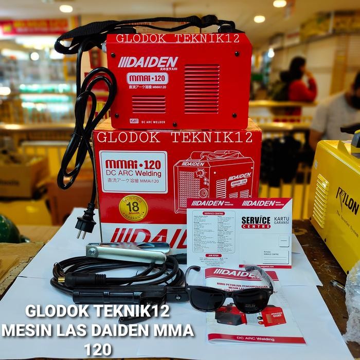 MESIN LAS DAIDEN MMAI 120 / TRAFO / TRAFO LAS INVERTER LAS DAIDEN 120A