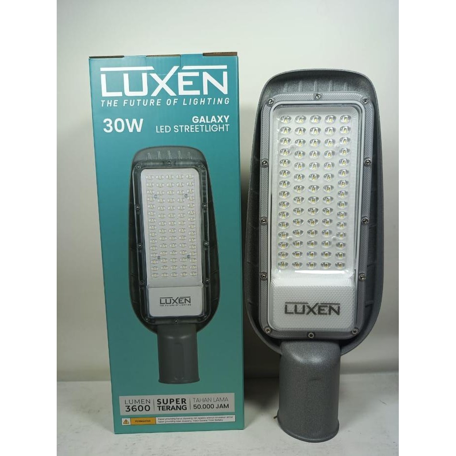 luxen lampu jalan pju led 30w lampu penerangan jalan 30 watt