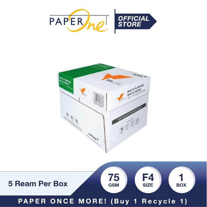 

Diskon Pp Lite Kertas F4 75Gr Copier 1 Box (2500 Lembar) Kertas Hvs