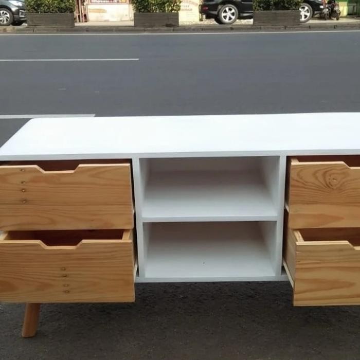 Rak Tv Rak Serbaguna Kayu Jati Belanda