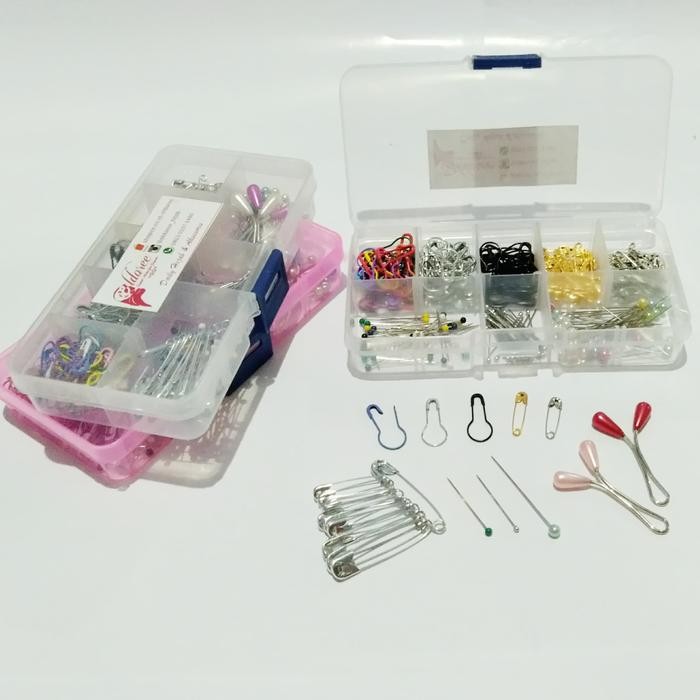 ASLI Paket Pin Peniti Bohlam mini, Jarum Pentul besar kecil, klip hijab READY STOCK