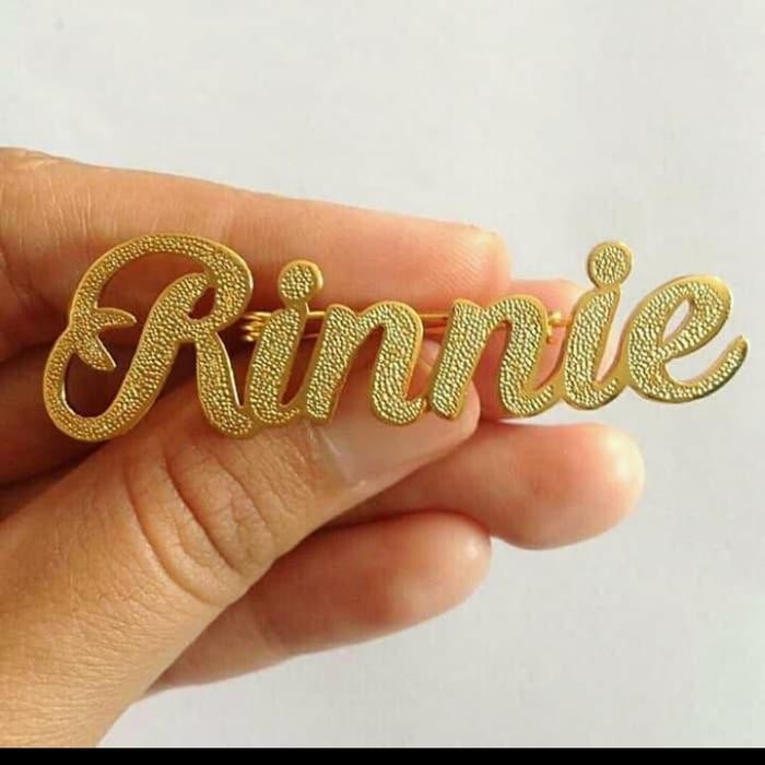 ASLI bros peniti a standar kuning lapis emas READY STOCK