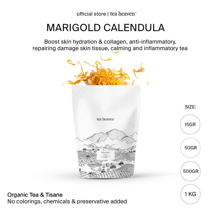 

Pilihan- Teh Bunga Marigold Calendula Organic Premium Tisane