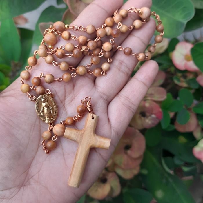 ASLI rosario cendana super grade AAA salib kayu READY STOCK