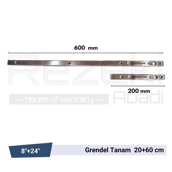 GRENDEL TANAM / SLOT PINTU / 60CM / FLUSHBOLT