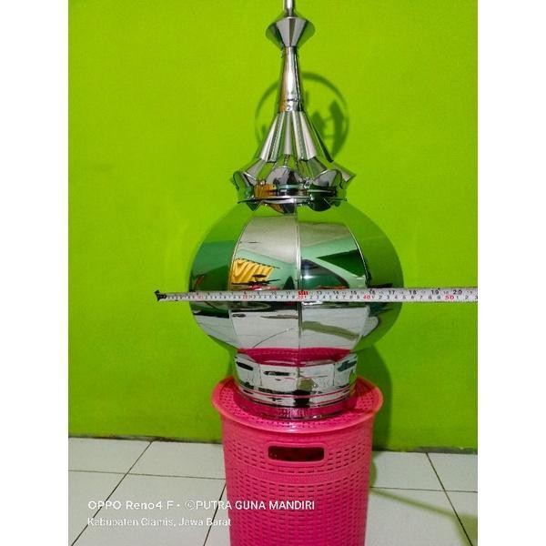 ASLI TERLARIS KUBAH MASJID/MUSHOLA STAINLESS STEEL 45CM READY STOCK