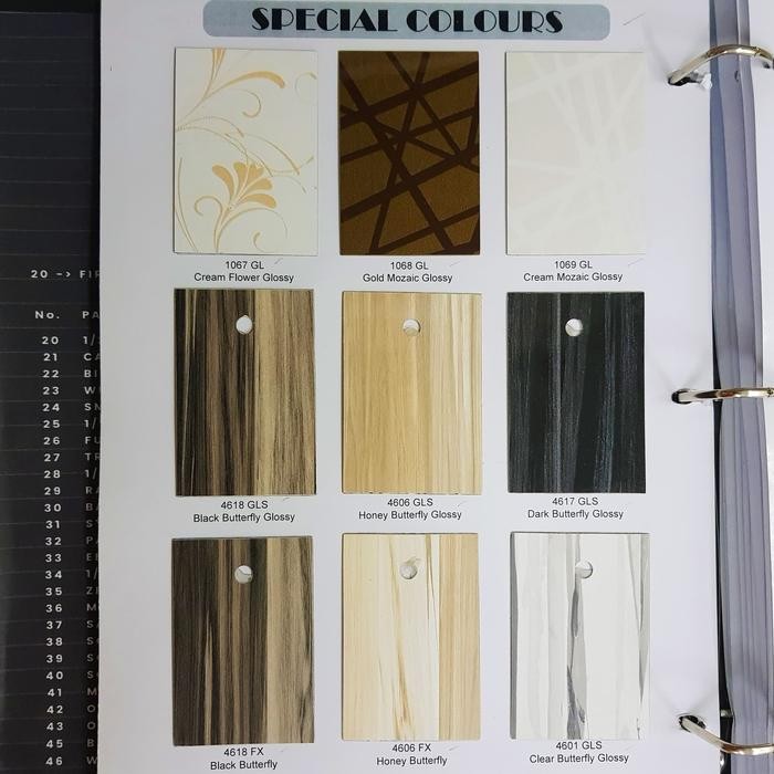 New - Hpl Special Colours Winston Glossy Premium Quality Kilap Mebel No Taco