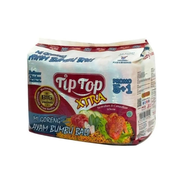 

TIP TOP MI GORENG AYAM BUMBU BALI 5+1 88 GR