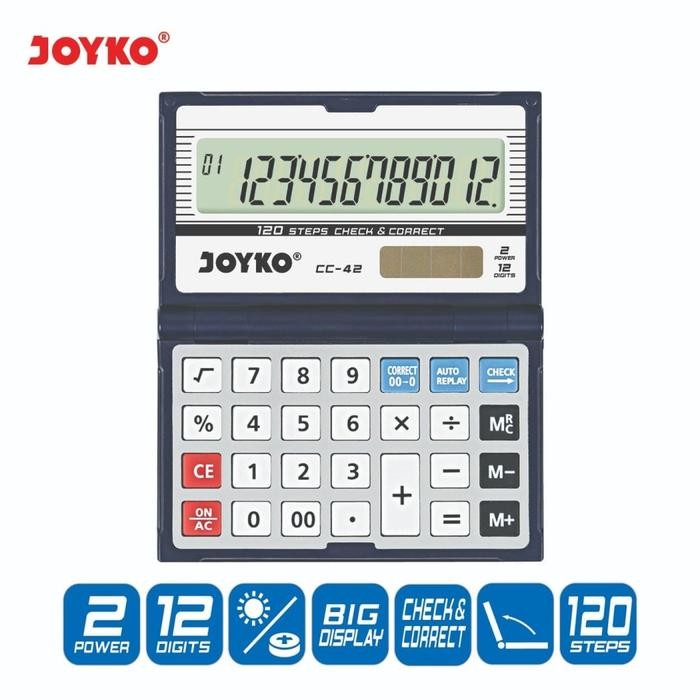

Kalkulator Joyko Cc-42 / 12 Digits / Check Correct / Calculator