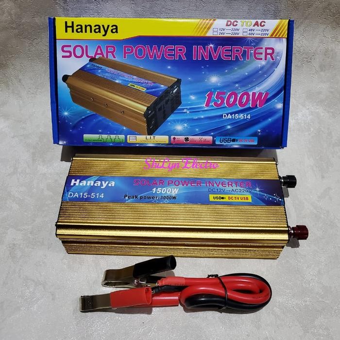 POWER INVERTER HANAYA 1500W 1500 WATT 1500WATT DC TO AC