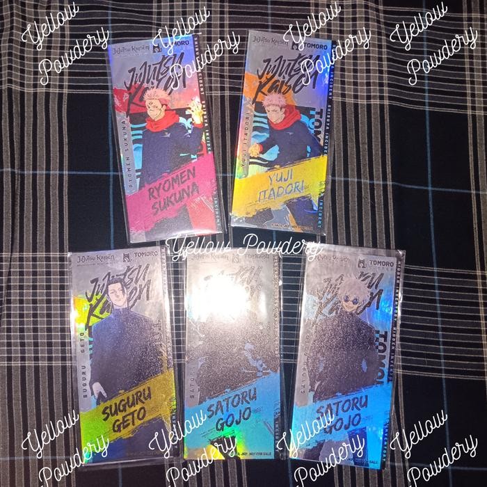 JUJUTSU KAISEN X TOMORO COFFEE LIMITED EDITION CARD SATORU GOJO GETO NOBARA ITADORI YUJI MEGUMI