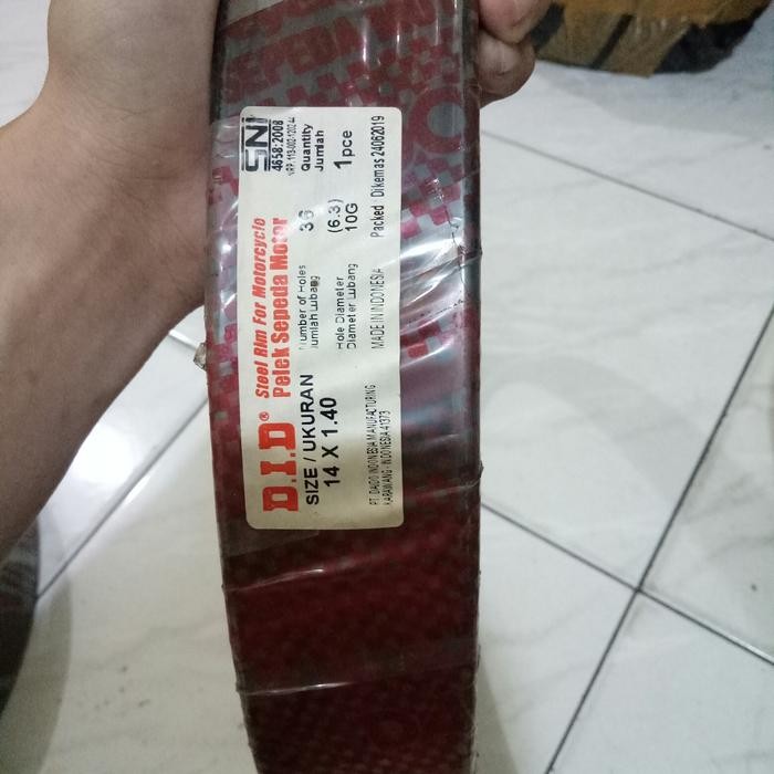 VELG BESI DID UK 140 RING 14 HITAM HOLE 36