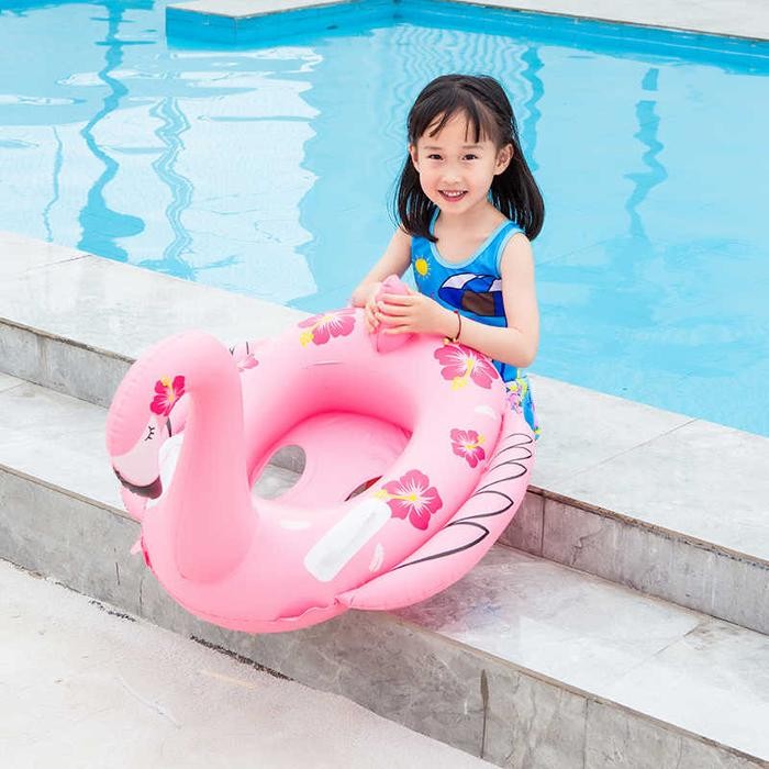 Ban Pelampung Renang Anak Bayi Karakter Flamingo - Ban Karet 2 4 Tahun