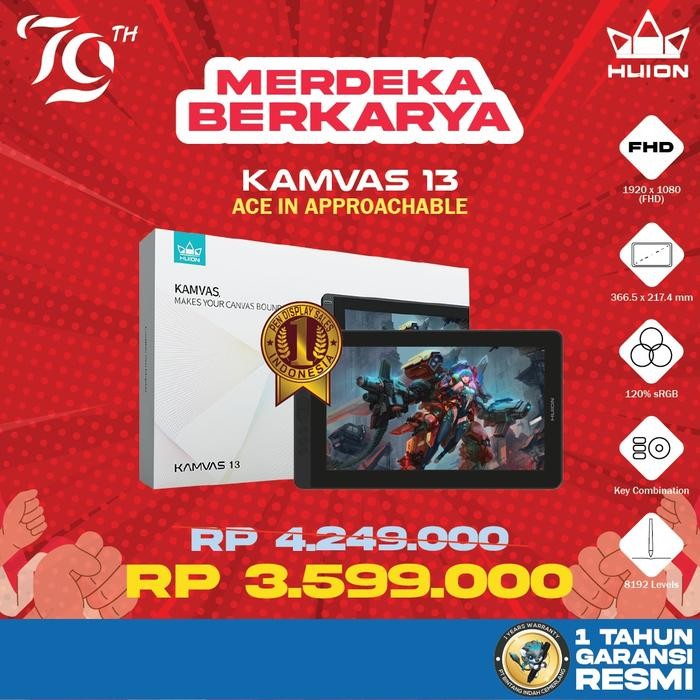 PROMO TERBATAS NEW HUION KAMVAS 13 PROMO TERMURAH