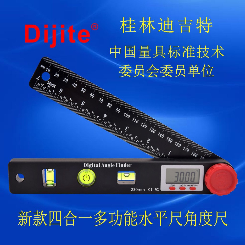 

Alat Ukur Sudut Digital 4in1 - Penggaris Sudut, Waterpass, Penggaris Kayu dengan Layar Digital - Bahan Kuat Teknik |6T1GPPA1|