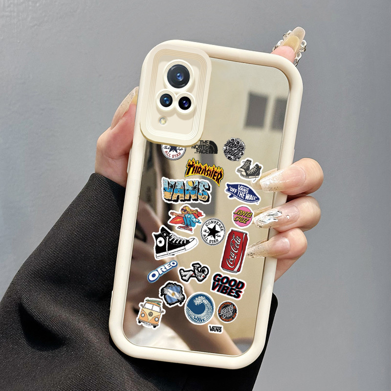 Casing Hp Untuk VIVO V21 5G V21s 5G V21E Y73 2021 Case Pria trendi Mode Kasing Cesing Nyaman Silikon