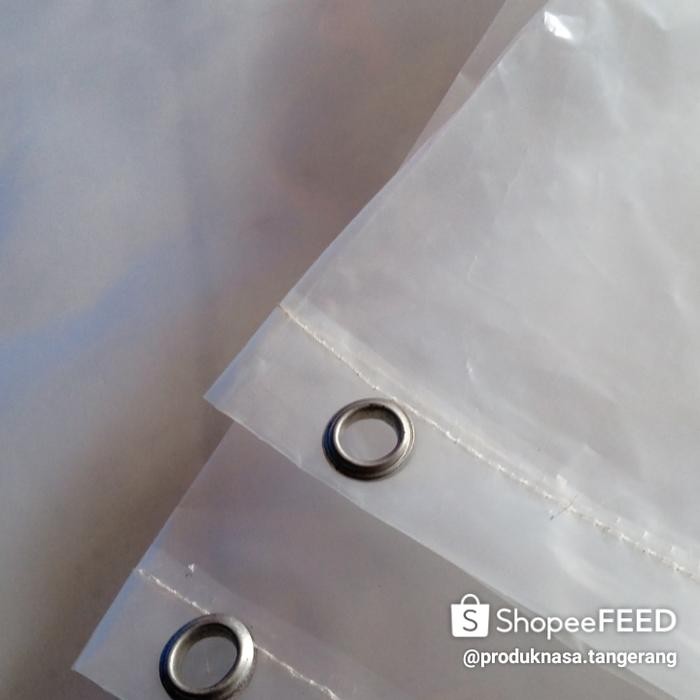 Terpal Plastik Bening Transparan Tebal Ukuran 6X8