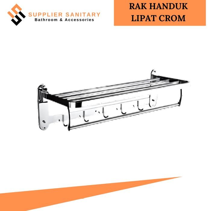 Ikea Livien - Rak Handuk Stenlies Lipat/Gantungan Handuk Lipat