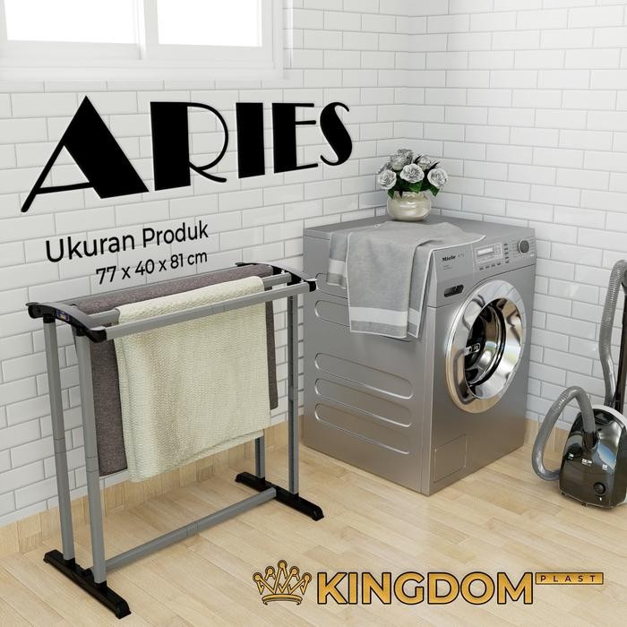 Ikea Livien - Rak Handuk /Jemuran Handuk Pakaian / Towel Stand Jemuran Kingdom Aries