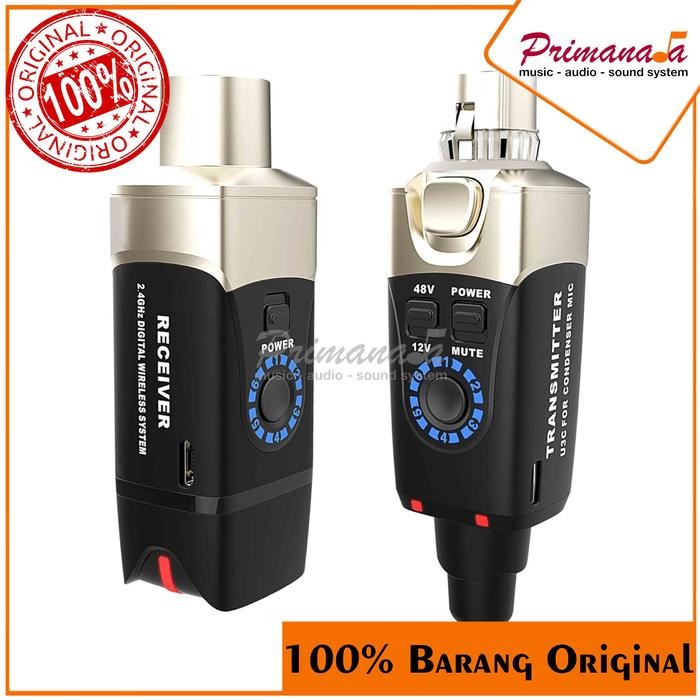 XVIVE U3 U3C MIC CABLE TO WIRELESS PLUG ON MICROPHONE RUBAH MIC KABEL JADI WIRELESS MIKROFON MIK