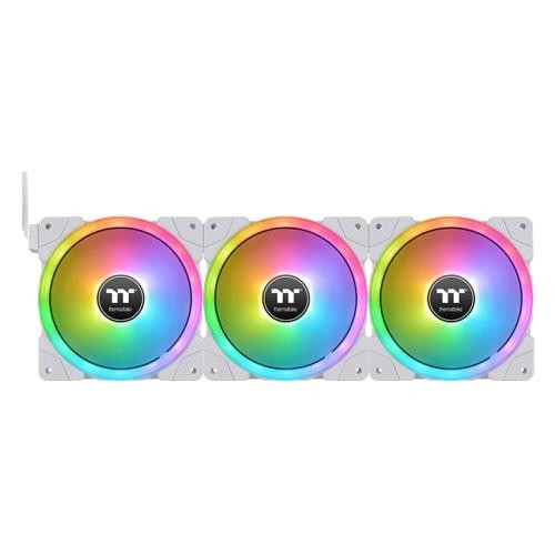 THERMALTAKE SWAFAN EX12 RGB WHITE 3-FAN PACK [2000RPM, FANS]