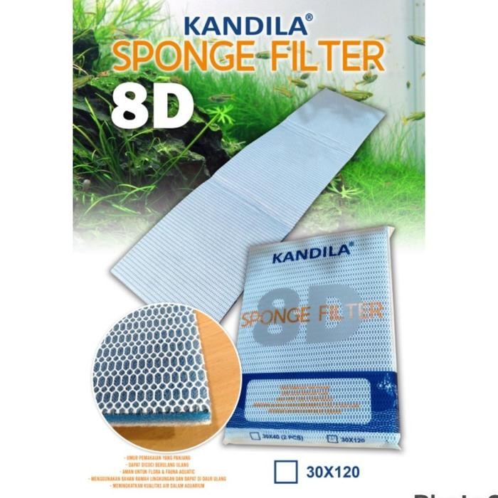 KANDILA SPONGE FILTER 8D KAPAS FILTER AQUARIUM 8D