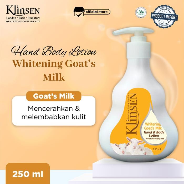 Pilihan- Hand Body Lotion Klinsen Whitening Goat'S Milk 250 Ml