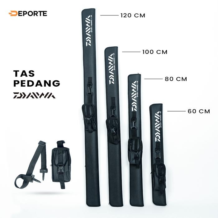 Shiimano Nusantara - Tas Joran Pancing Daiwa Hardcase Pedang Kaku Ukuran 60 80 100 120 Cm Tegek